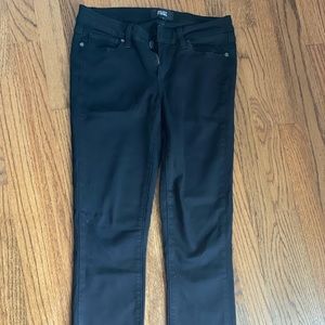 Paige black denim skinny jeans sz 28
